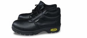 High Ankle Grain Leather Safety Shoes