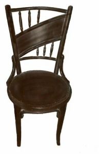 Diagonal Panel Spindle Back Accent Chair
