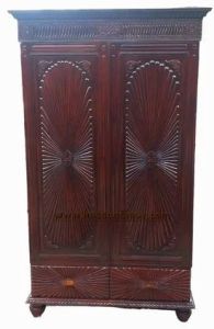 Fan Carved Twin Door Heritage Wardrobe