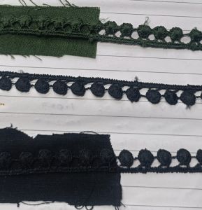 Polyester Motif Embroidered Bundi Lace