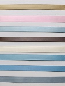 multi colour polyester satin tape