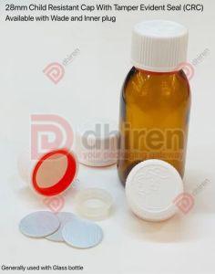 Child Resistant Caps With Tamper Evident Seal