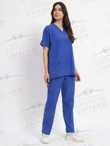 Ladies Light Blue Scrub Suit