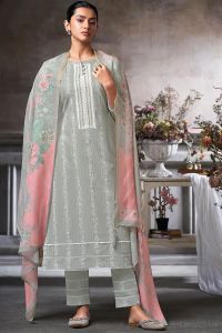 Superior Cotton Block Print Borrer Embroidered Salwar Suit