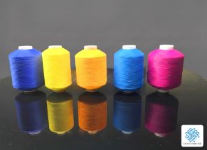 Polyester Airtex Dhupion Dyed Yarn