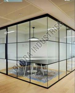 Aluminium Slim Profile Glass Partition