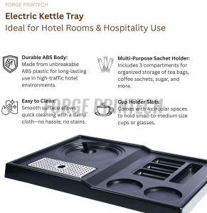 Electric Kattle Tray with 2 Cup Holder