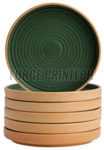 Ceramic Green Quarter Plate