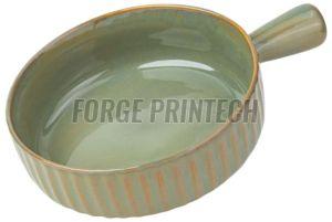 Green Ceramic Pasta Bowl
