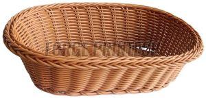 Ovel Poly Wicker Bread Basket