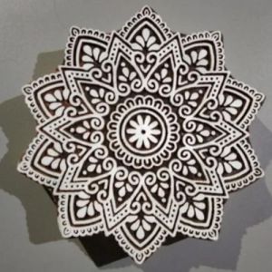 Mandala Wooden Printing Block