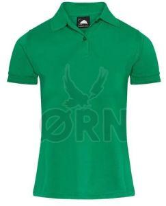 Ladies Cotton Green Polo T-Shirt