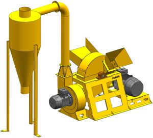 1000 Kg/HR Wood Shredder Machine