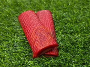 Dyed Red Jigged Bone Scales