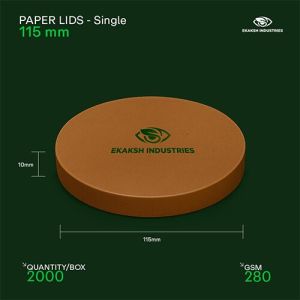 115mm Single Layer Paper Bowl Lid