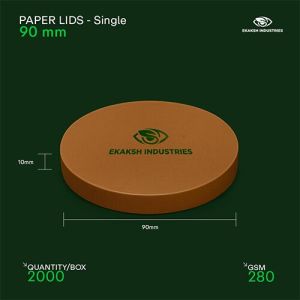 90mm Single Layer Paper Bowl Lid