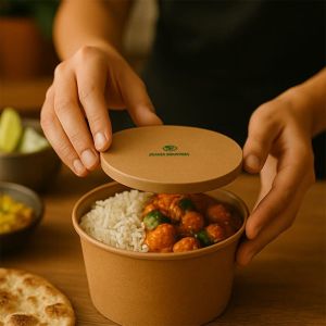 90mm Single Layer Paper Bowl Lid