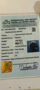 Natural Black Diamond