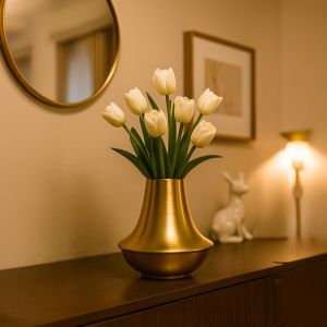 Golden Flower Vase