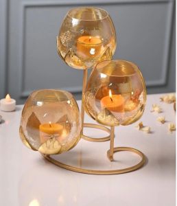 Glass Candle Holders