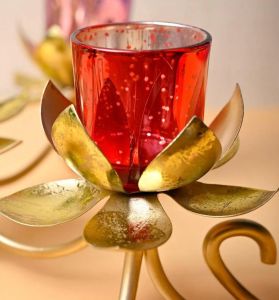 Glass Candle Holders