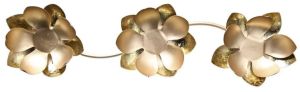 Lotus Trio Tealight Metal Candle Stand