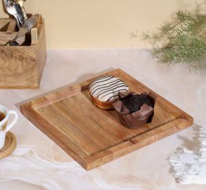 Square Wooden Tray