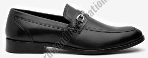 Handmade Mens Black Leather Loafer Shoes