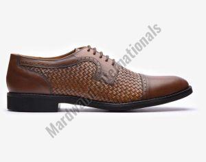 Brown Handcrafted Premium Leather Lace Up Shoes
