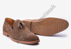 Brown Handcrafted Premium Leather Loafer Shoes