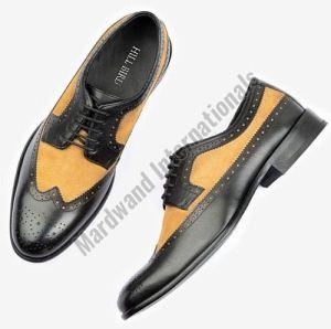 Black and Brown Premium Leather Derby Shoes