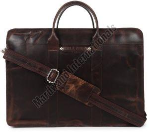 Brown Premium Handcrafted Leather Laptop Bag