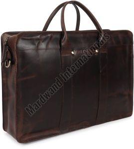 Brown Premium Handcrafted Leather Laptop Bag