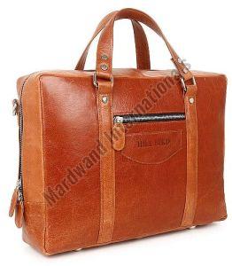 Premium Tan Handcrafted Leather Laptop Bag