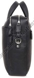 Premium Black Handcrafted Leather Laptop Bag