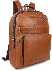 Tan Leather Backpack Bag