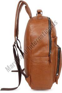 Tan Leather Backpack Bag