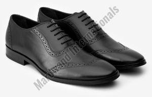 Handmade Black Premium Leather Lace Up Shoes