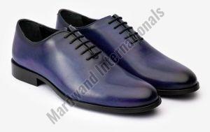 Mens Premium Blue Leather Formal Shoes
