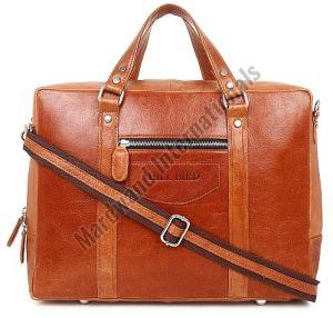 Premium Tan Handcrafted Leather Laptop Bag