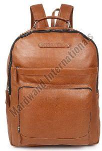 Tan Leather Backpack Bag