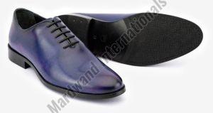 Mens Premium Blue Leather Formal Shoes