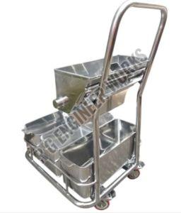 Stainless Steel Cleanroom Mopping Trolley
