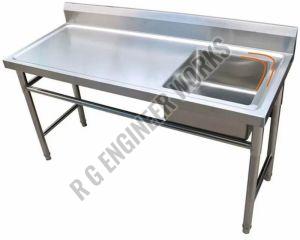 Stainless Steel Hygiene Single Table Sink