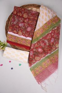 Traditional Full Kota Doria Unstitched Suit