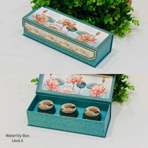 Rectangular Waterlily 3 Jar Gift Hamper