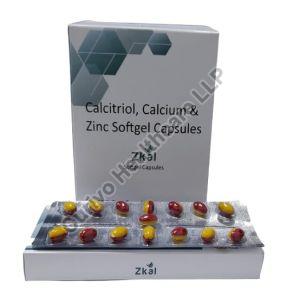 Calcitriol, Calcium &AMP; Zinc Softgel Capsules