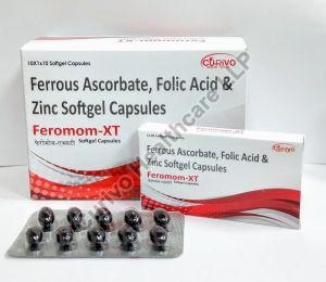 Ferrous Ascorbate Folic Acid and Zinc Softgel Capsule