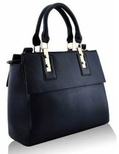 Ladies Black Leather Handbag