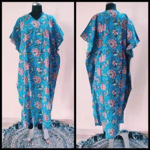 Cotton Kaftan Dress For Ladies